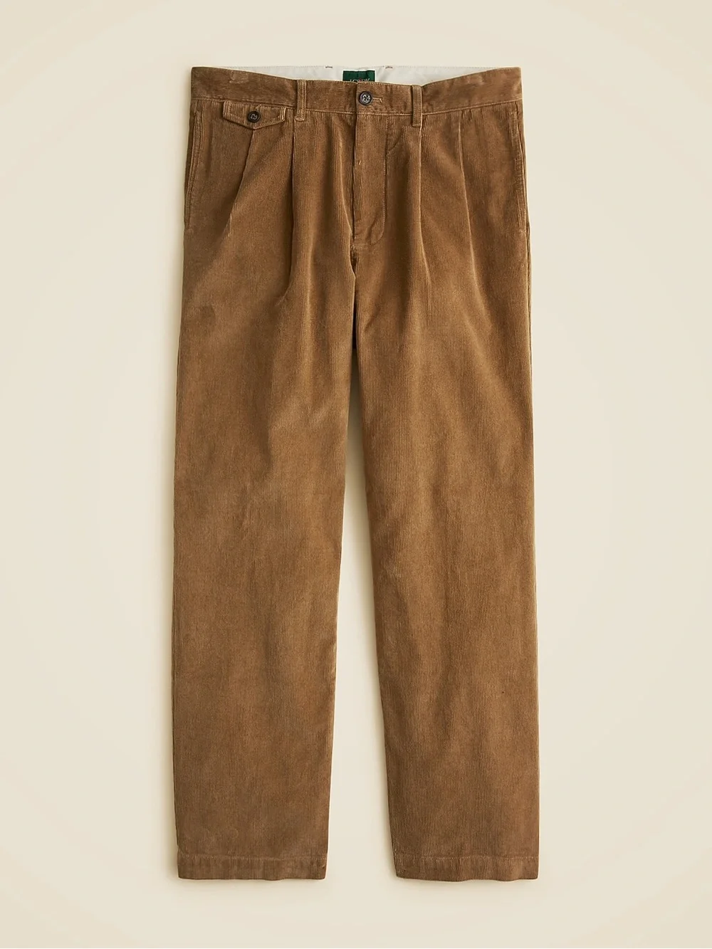 NEW! J. Crew Relaxed double-pleated corduroy pant Size 32 x 32